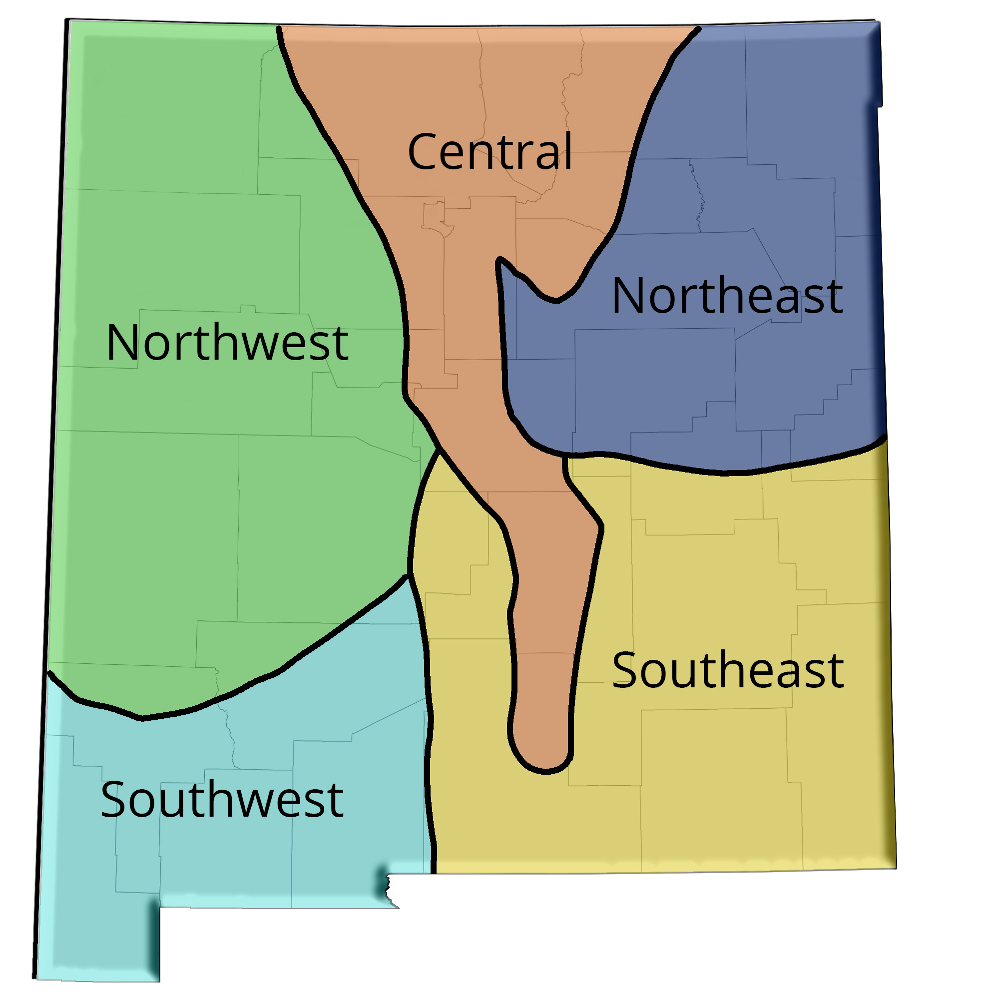 NM County Map